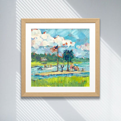 Palm Tree Island / Wrightsville Beach / Print image 1