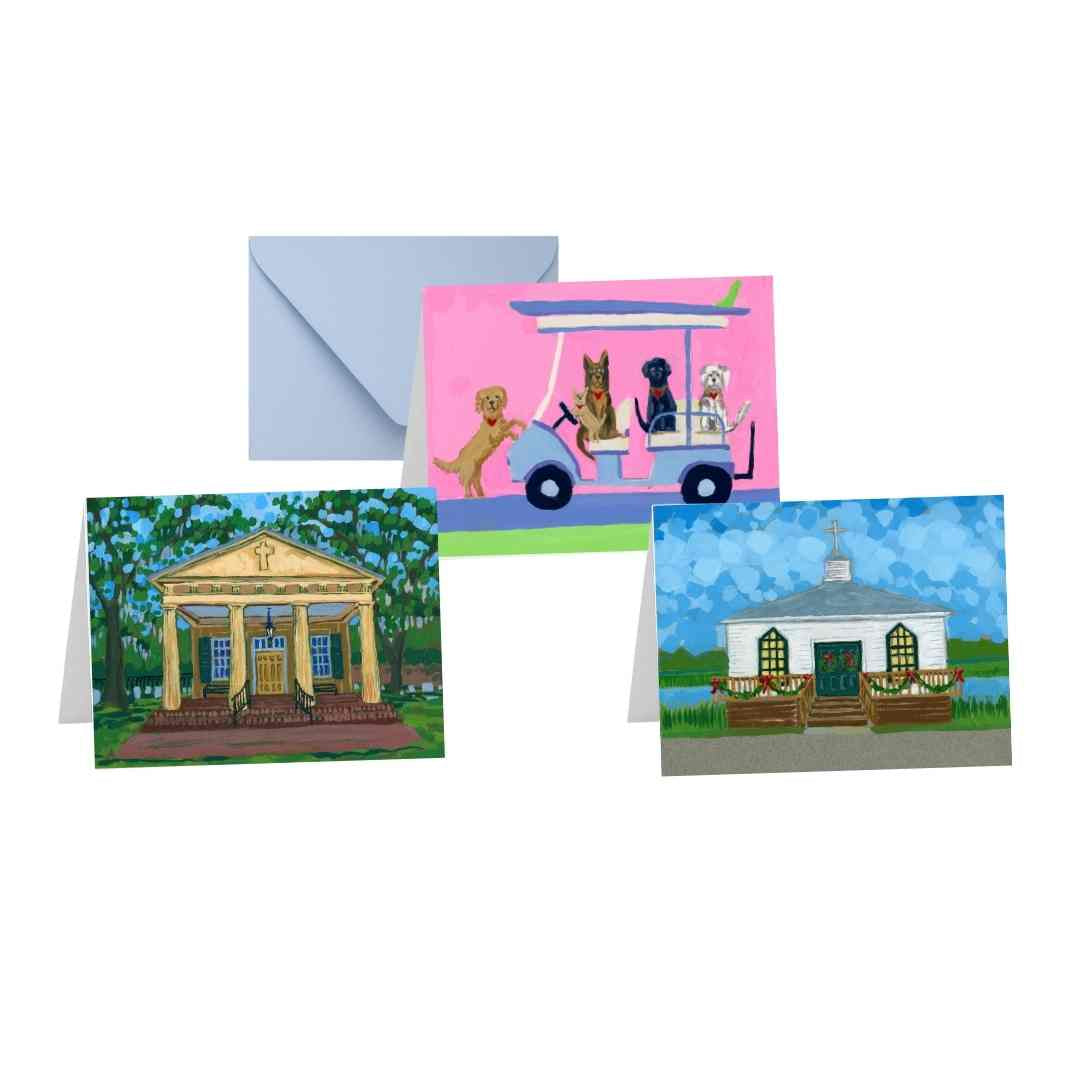 Pawleys Island Mixed Pack Note Cards | Elizabeth-Sheats-Art