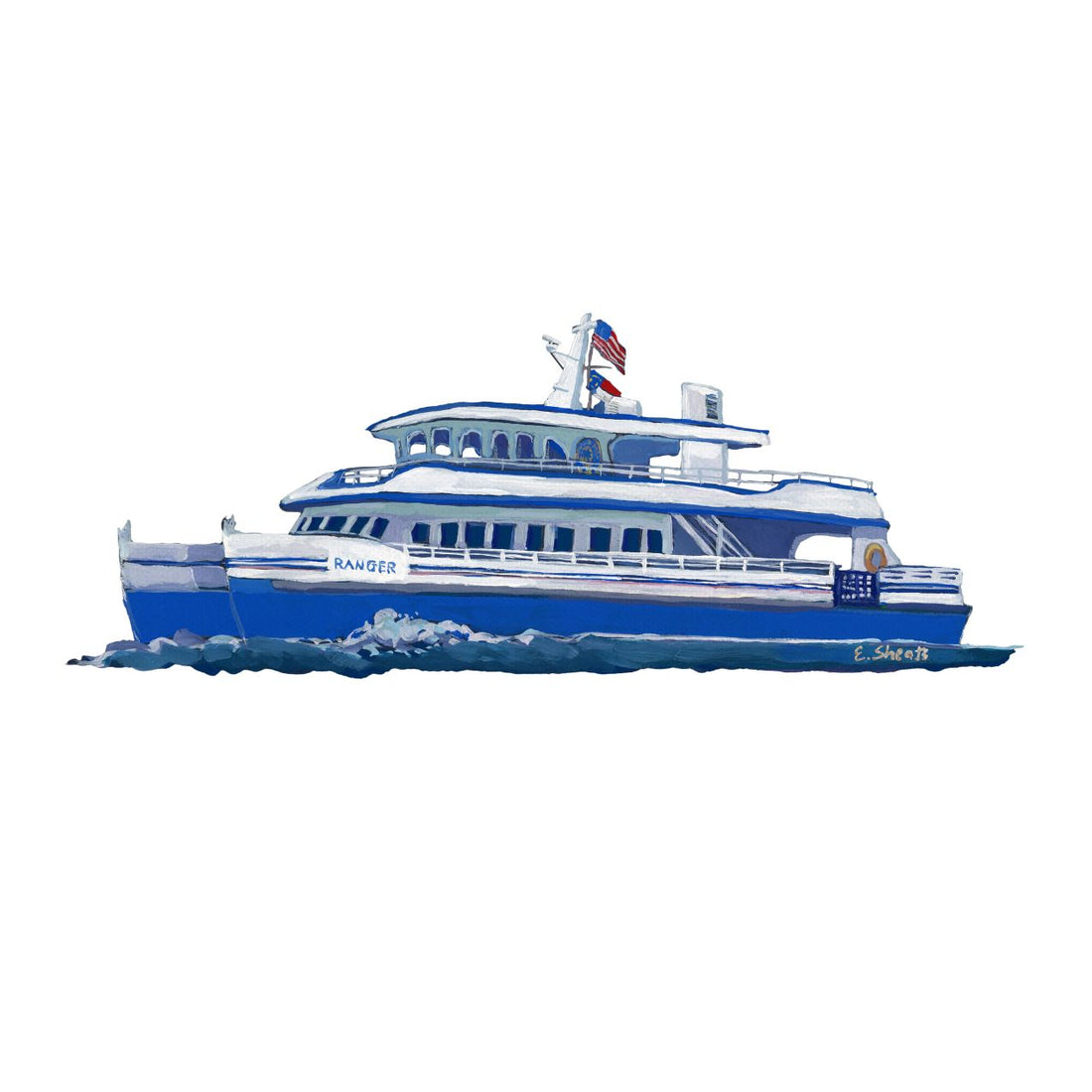 Ranger Ferry / Bald Head Island / Unframed Print