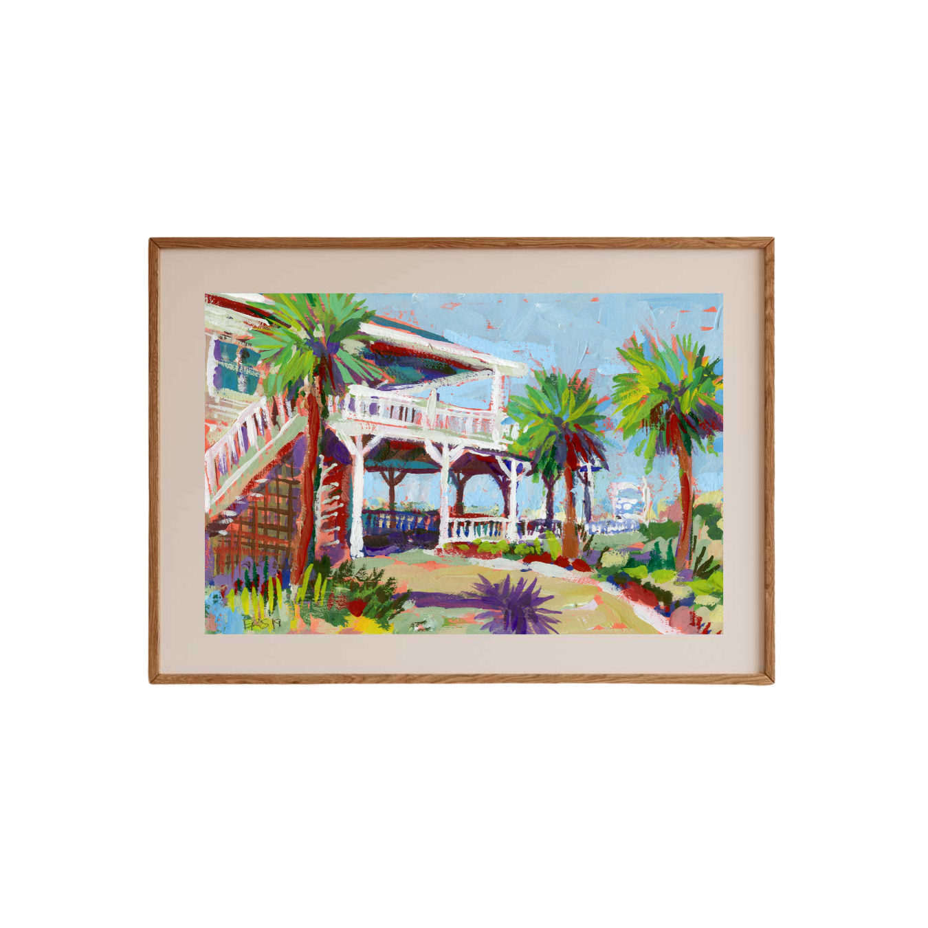 Surf Club Pavillion / Unframed Print