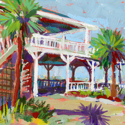 Surf Club Pavillion / Unframed Print
