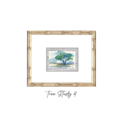 Elizabeth Sheats Original Framed Painting of her Tree Study Collection, Tree Study 4