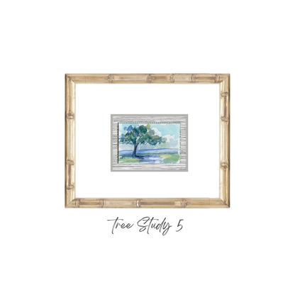 Elizabeth Sheats Original Framed Painting of her Tree Study Collection, Tree Study 5